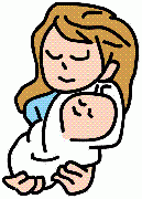 母子のイラスト