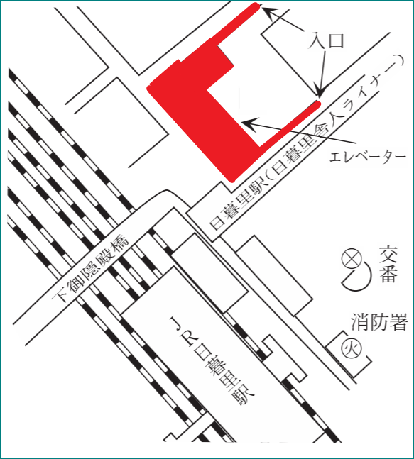 案内図(日暮里駅前)