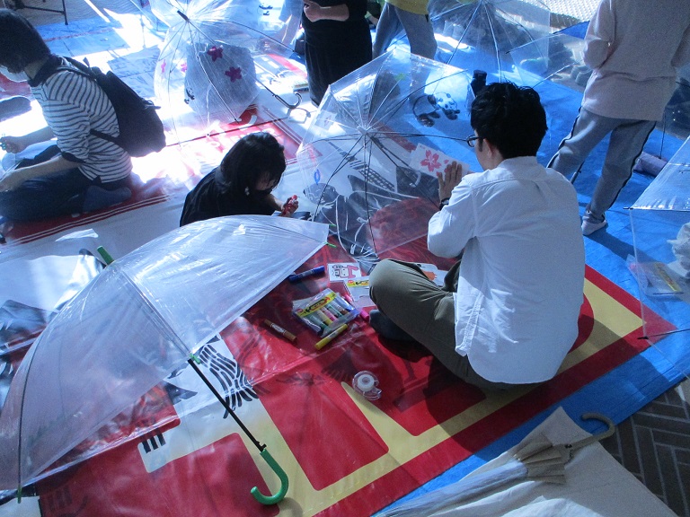 アートアンブレラの様子