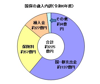 国保の歳入内訳(6年度)