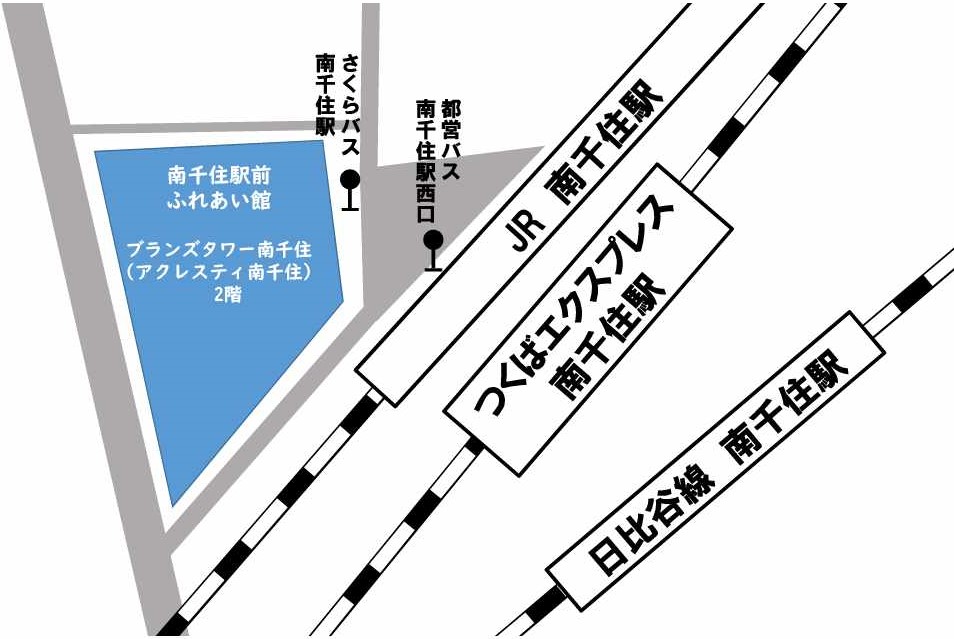 南千住駅前ふれあい館案内図
