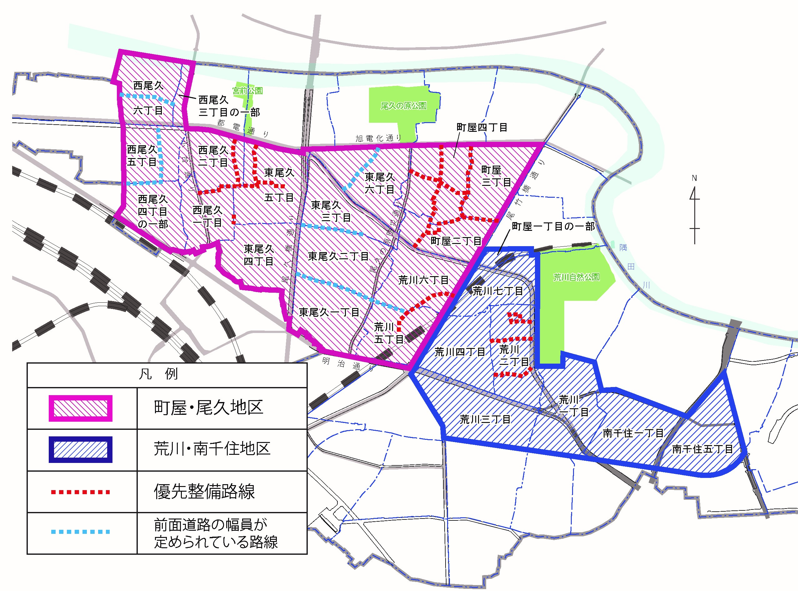 不燃化特区区域図