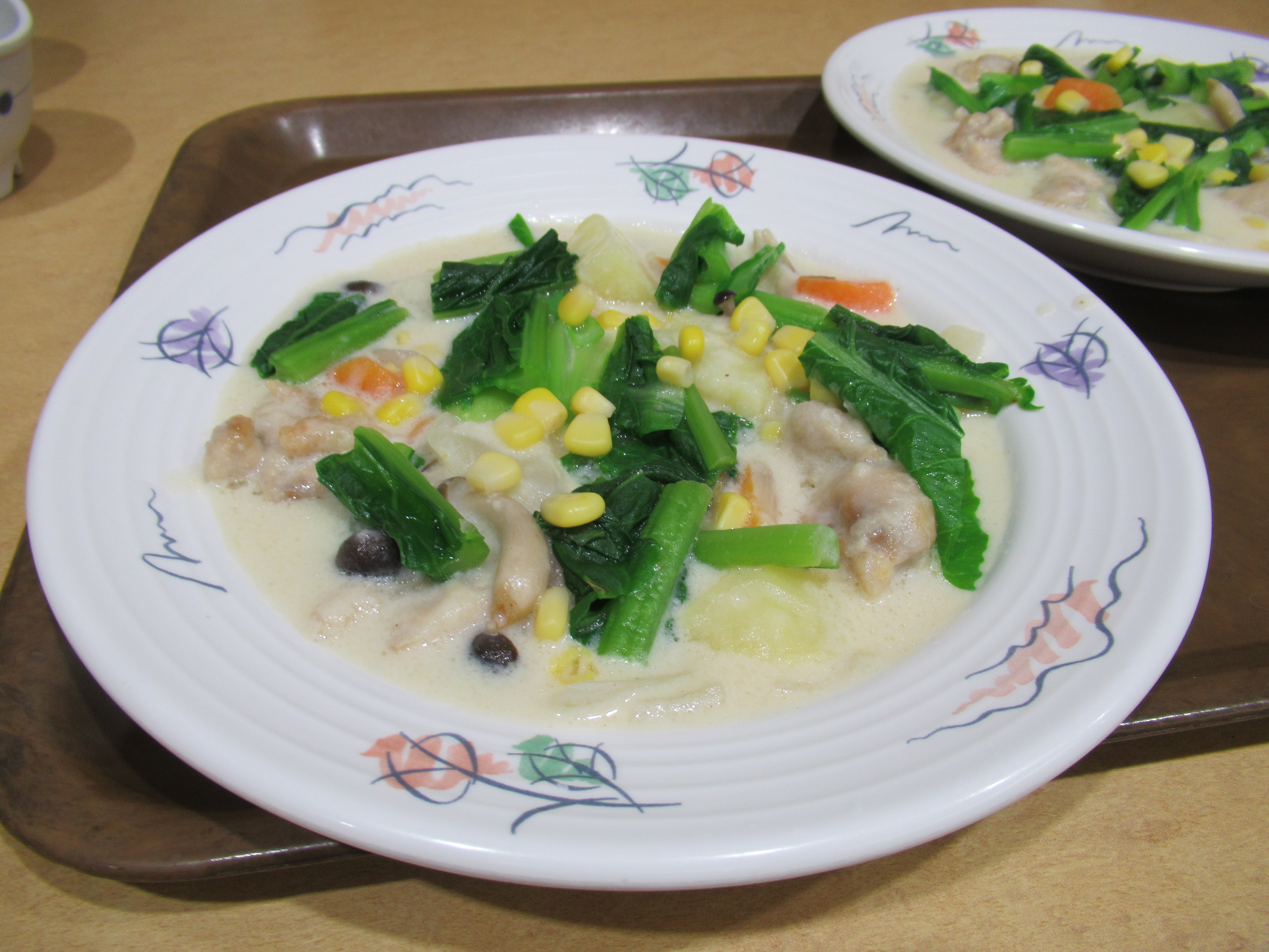 鶏肉と三河島菜の和風クリーム煮