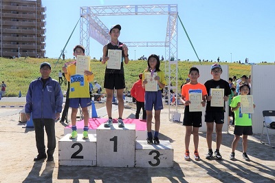 小学校高学年男子の部（3km）の部表彰式