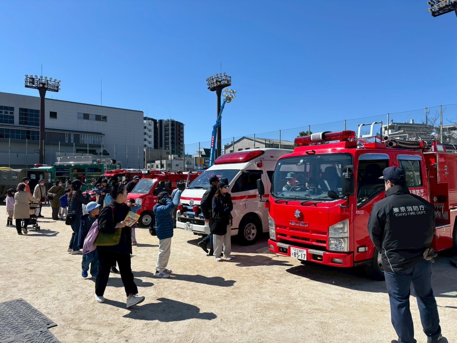 車両展示（消防車両）