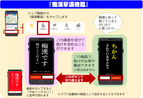 デジポリス「痴漢撃退機能」