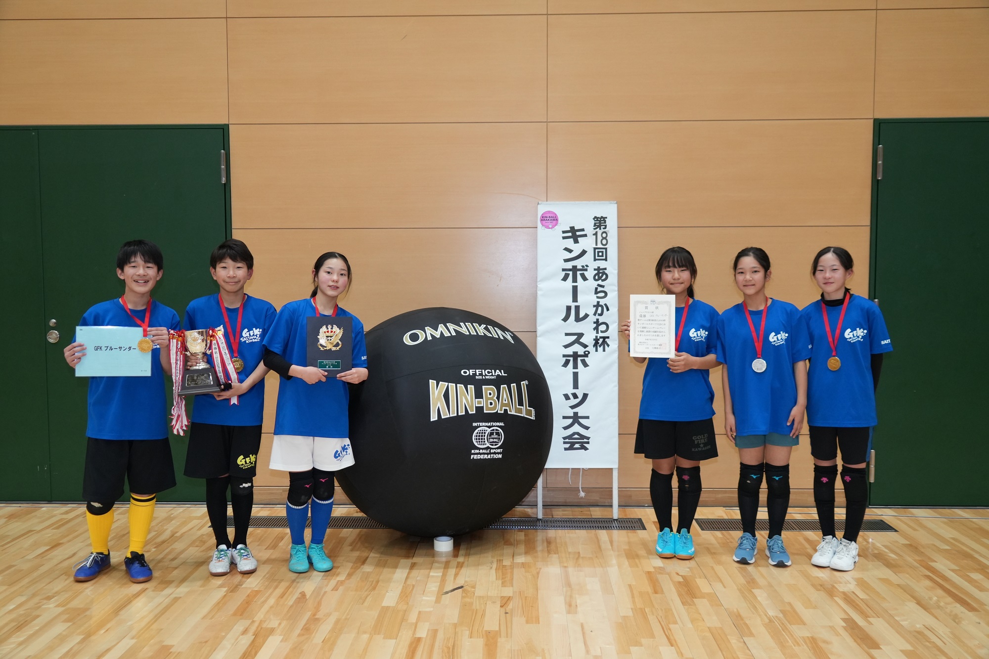 ジュニア（U-12）の優勝メンバーの皆さん