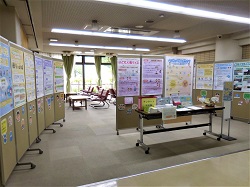 人権・平和パネル展の様子