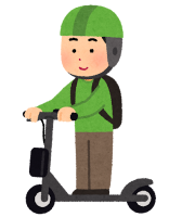 電動キックボード2のイラスト