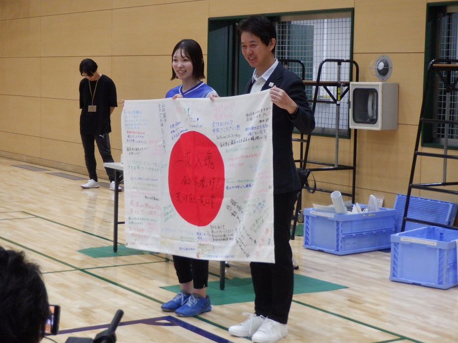 山田瑞恵選手との写真