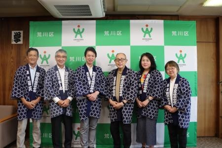 伝統工芸技術保存会の皆様とうつる区長