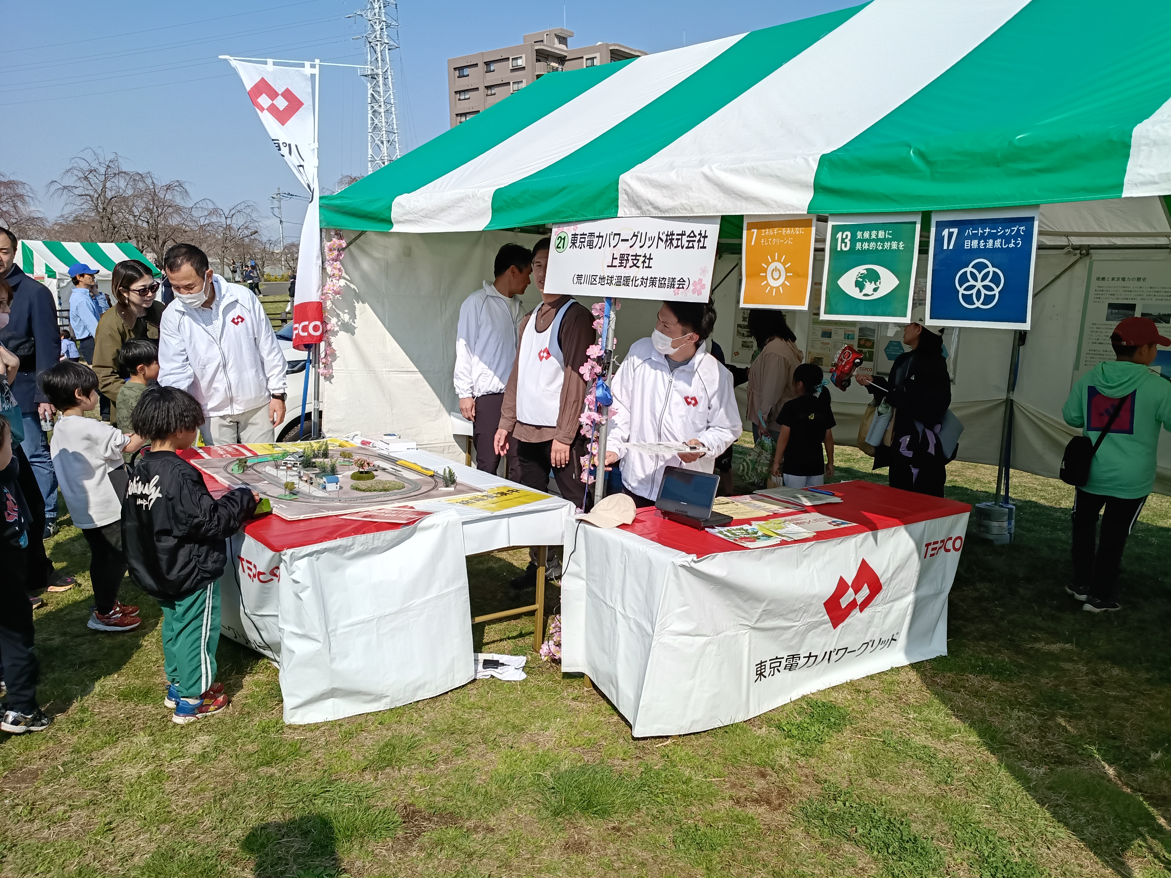 シダレザクラ祭り出展の様子