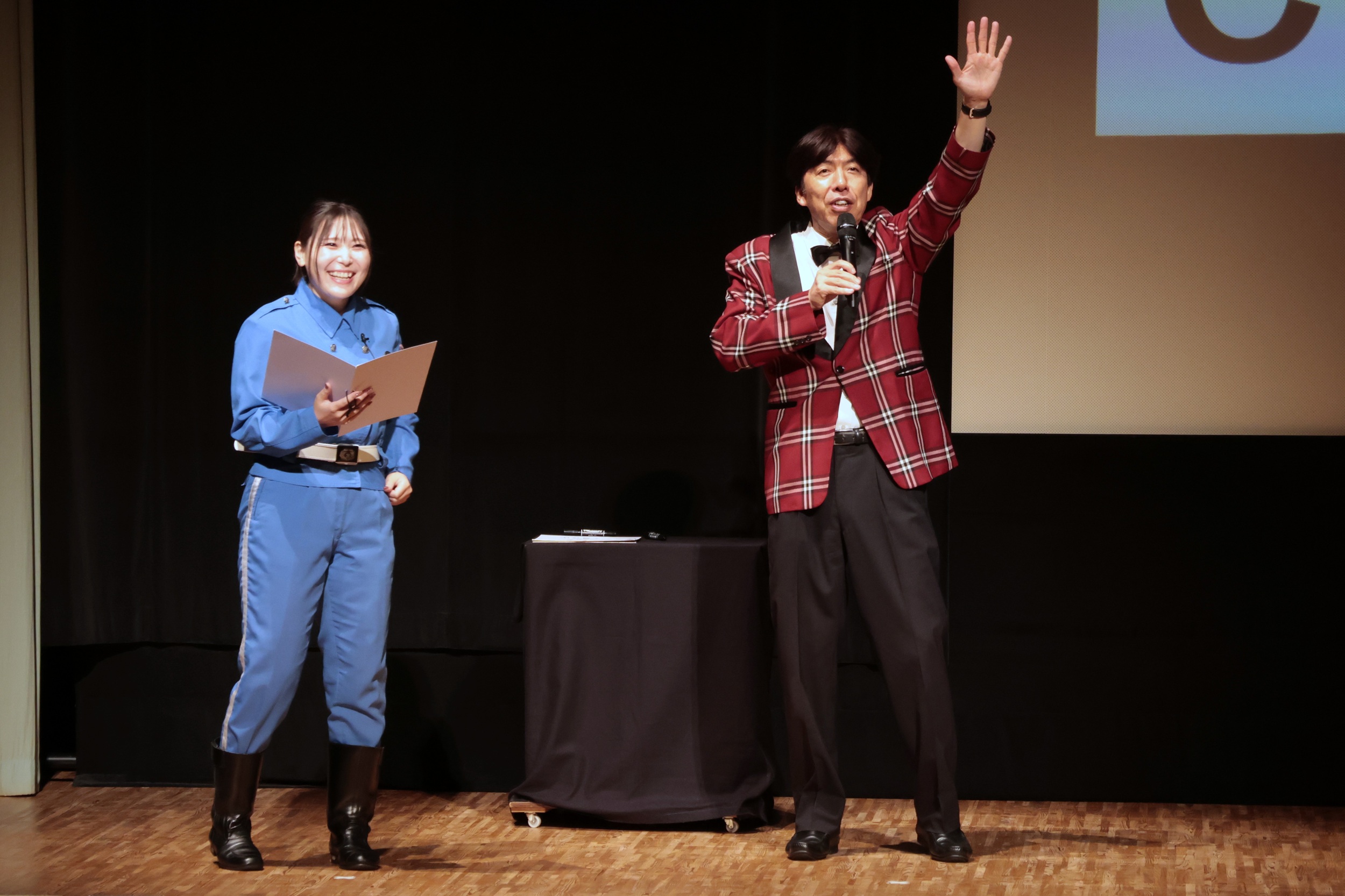 交通安全クイズの様子
