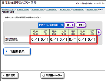 コマ選択画面