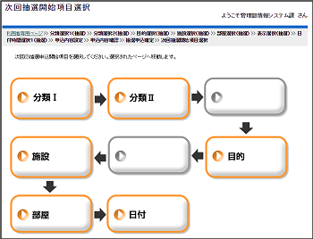 次回表示選択画面