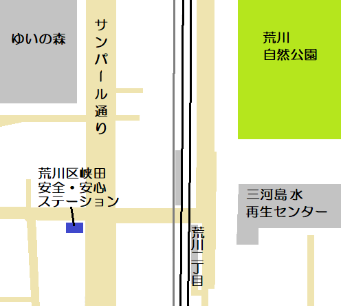 峡田安全・安心ステーションの地図