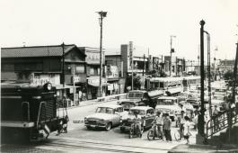 昭和38年の南千住大踏切の写真