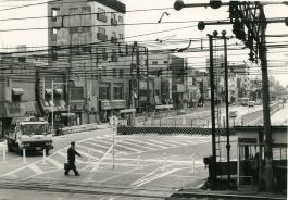 昭和57年の南千住大踏切の写真