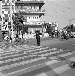 昭和32年ごろの交通安全運動の写真