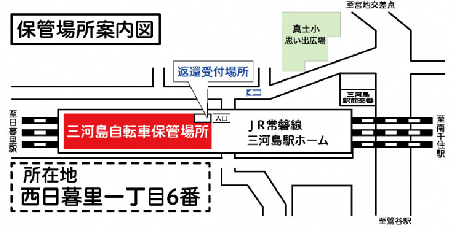 三河島自転車保管場所